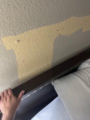 fallen headboard