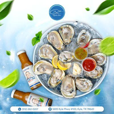 Shuck yeah! Our Half-Shelled Oysters are here to elevate your seafood experience. 
 Enjoy them raw for that pure ocean flavor!