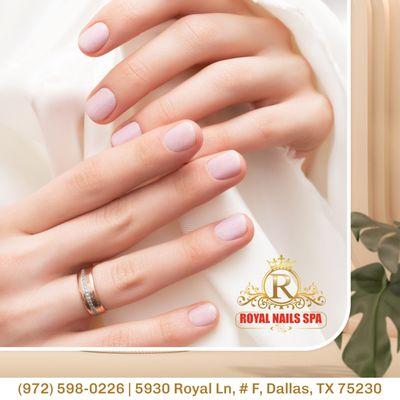 Experience the graceful charm of nude nails, as gentle as a muse!