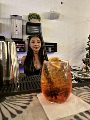 Aperol spritz on rooftop bar