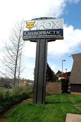 Fox Chiropractic Freeway Sign (Visible from Hwy 50)