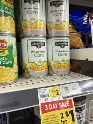 I did pick up four cans of this corn for my Emergency pantry. A very good value as long as it's not all water lol