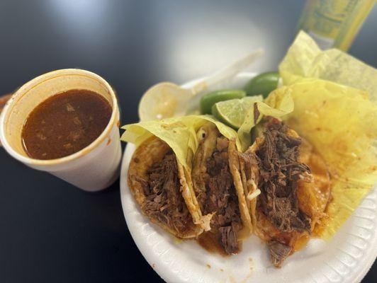 Birria tacos