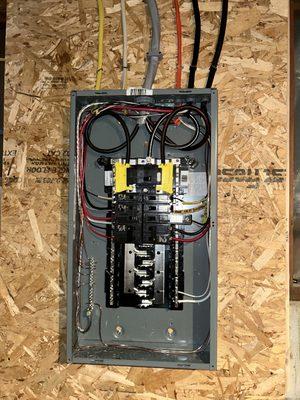 Basement sub panel installation