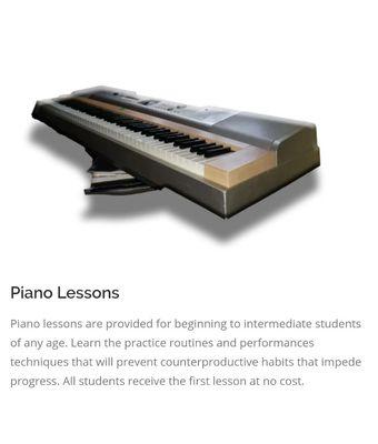 Classical piano lessons