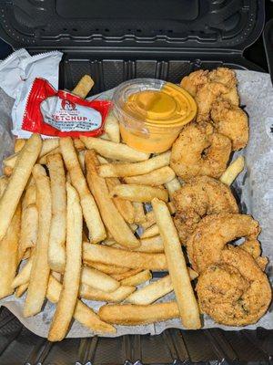 Shrimp and fries