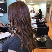 Copper highlighted & lowlighted balayage