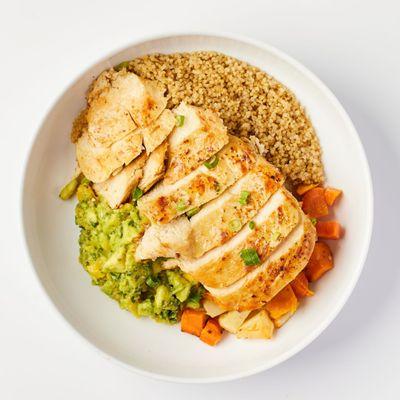 Organic chicken protein bowl