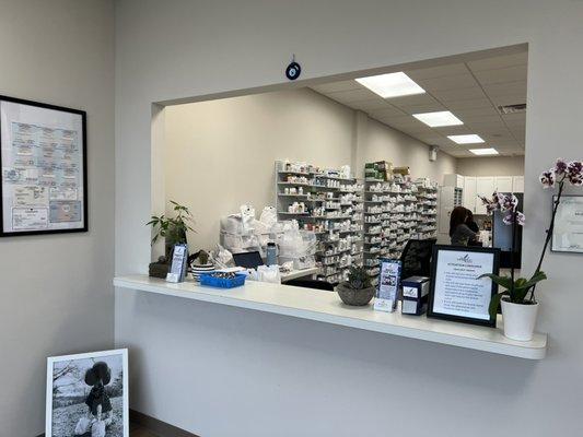 Interior of the pharmacy