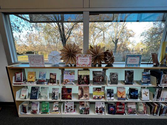 Creative book display area