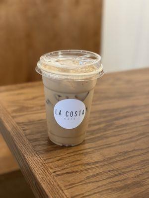 Iced lavender latte