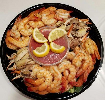 Party tray from John's Seafood in Paulsboro, NJ