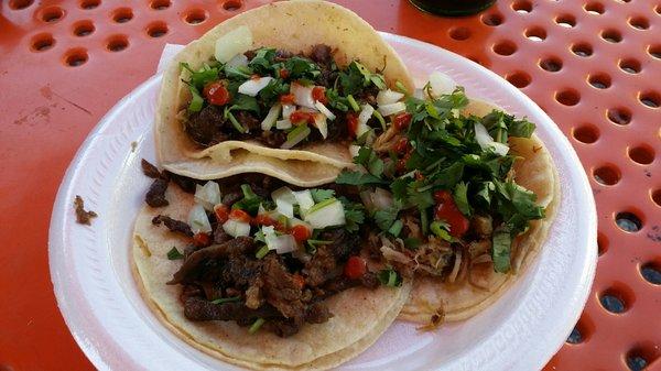 3 street tacos for $6 - Carna Asada, Barbacoa and Carnitas