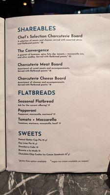 Food menu