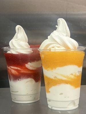 Orange creamsicle and Strawberries and cream!