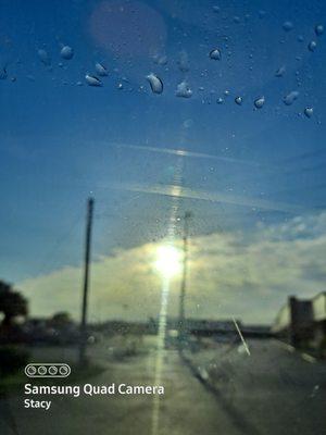 Rainy morning at the gym