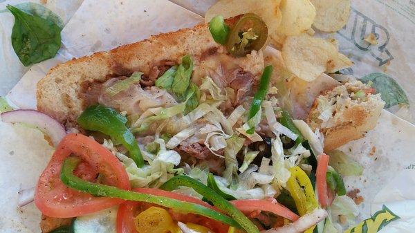 The "all vegetables"  steak and cheese from subway in scripps ranch. Worst sandwich ever.