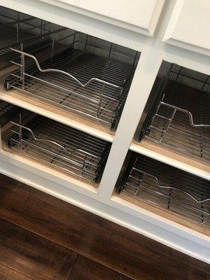 Perfect smooth installation of sliding shelves in the kitchen, among many other fixes and updates.