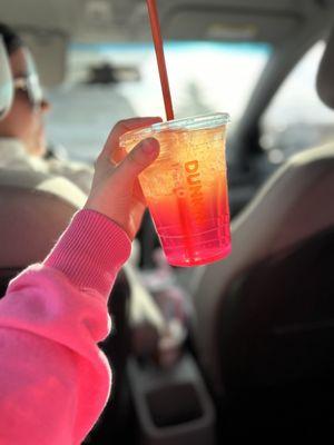 Strawberry Dragonfruit Dunkin' Refresher