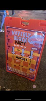 It's a block sign. There are no Wizards on Waverly Place in San Francisco.