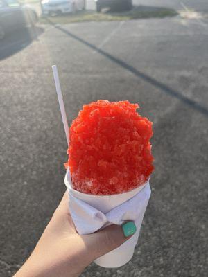 Medium Tigersblood (Strawberry and Coconut) Snowball