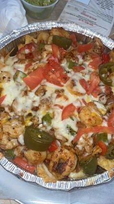 Seafood nachos