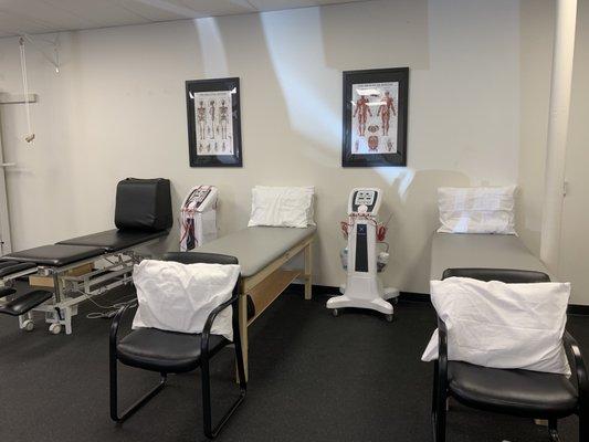 Physical therapy treatment area