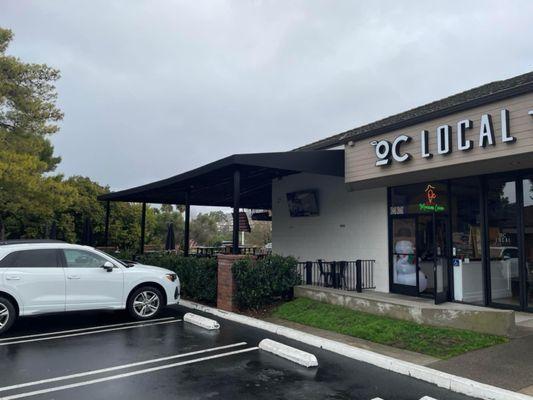 Patio cover for front of OC Local Taproom