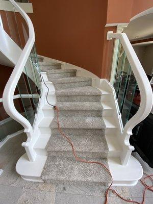 Custom carpet installation