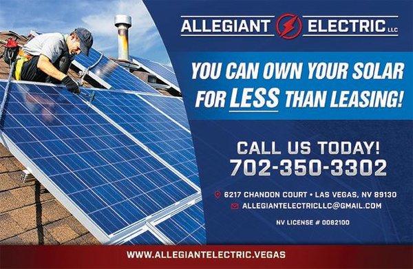 Own Your Solar For Less Than Leasing!