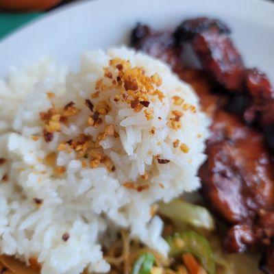 Garlic Rice Pork BBQ Skewers