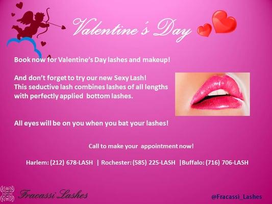 Make your Valentine's Day appointment now!