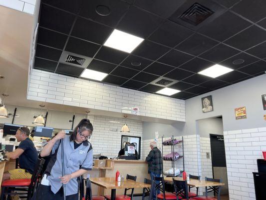 Seating area and take out ordering counter