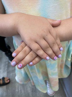 Mani on my four year old!