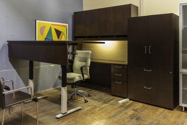 Sit-Stand Executive Desk Suites