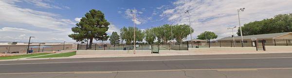 Entrance to the pickleball courts of Page Park, Page, AZ.