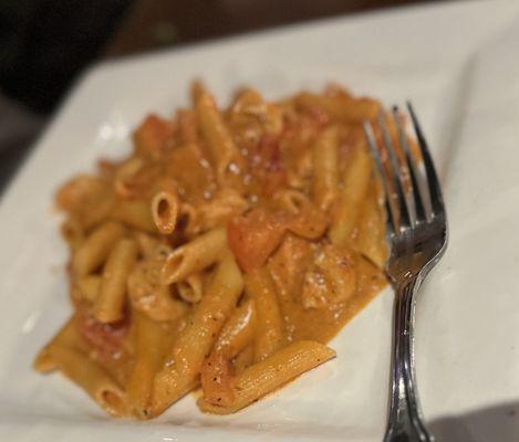 Penne Vodka with chicken