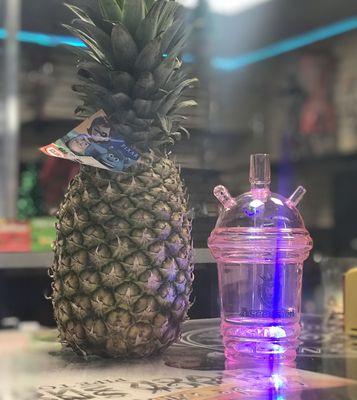 Reusable cups and pineapples go great