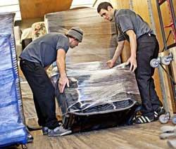 Our professional team uses padded moving blankets and shrink wrap to keep your valuables safe and protected!