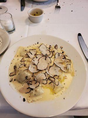 Truffle ravioli