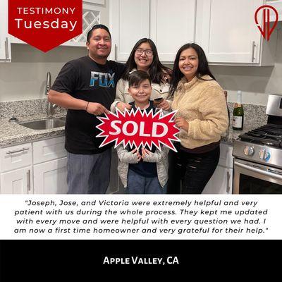 Testimony Tuesday. We helped put this family on the map, now let us help you.