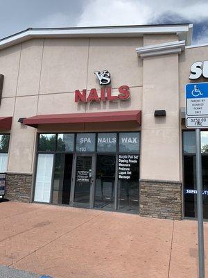 Nail salon exterior