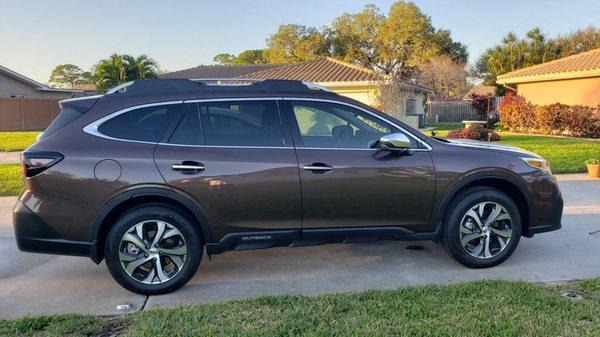 Our new Outback sitting in our drive