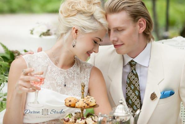 A Garden Affair - an editorial spread for ChicagoStyle Weddings Photo by Duron Studio!