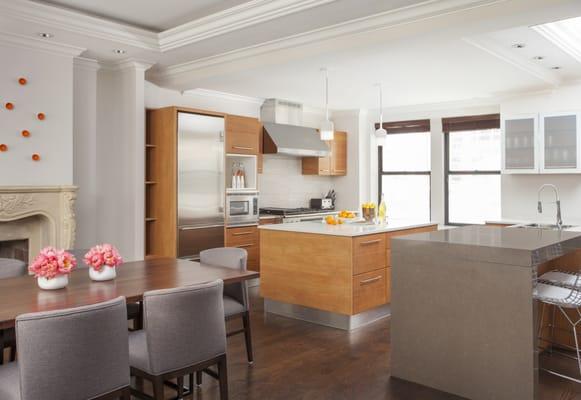 Dining area and kitchen