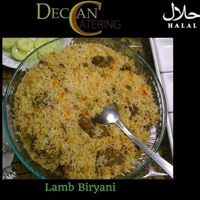 Lamb biryani!