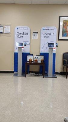 Easy self check-in kiosks