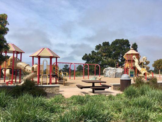 A view of the toddler and bigger kid play area!