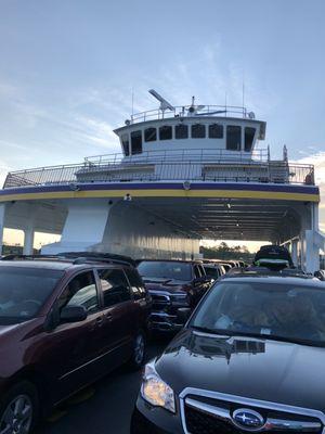 Sean Quarter ferry view from the bow