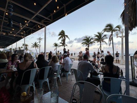 More looking at the ocean from our table